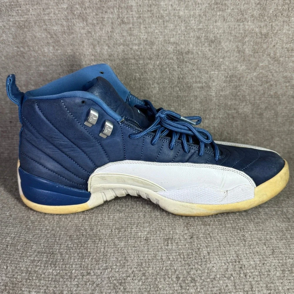 Jordan 12 Retro Obsidian 2020 Mens 13‎ Blue Indigo Stone 130690-404 Sneakers